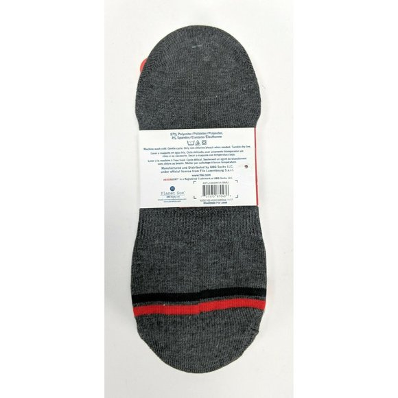 FILA Absorb Dry Gripper Heel No-show Liner Sport Socks, Women's 4-10, 3 Pack - Picture 4 of 4